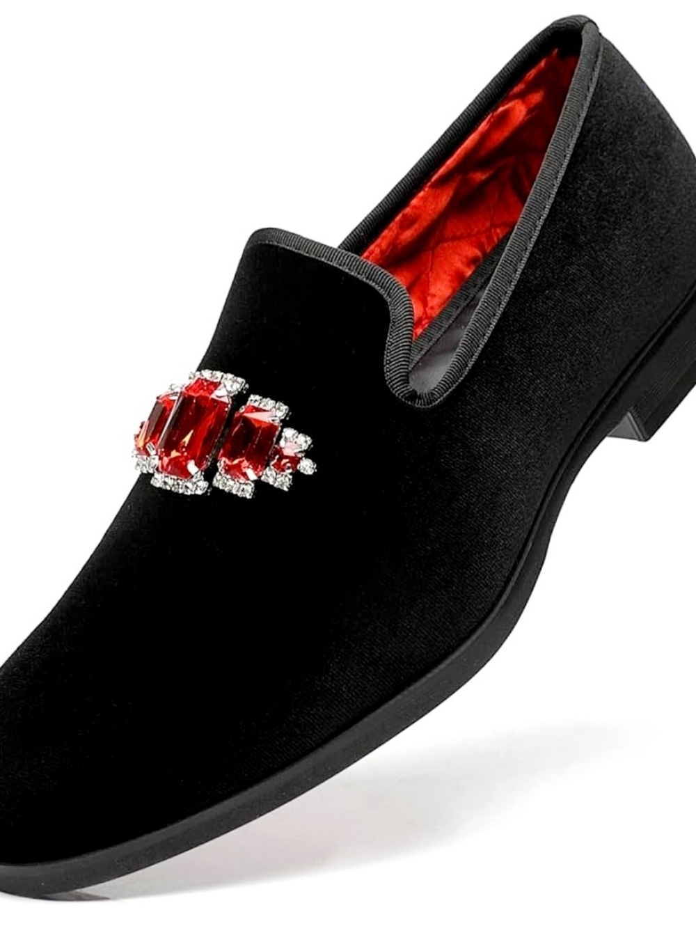 Foevtrue Men's Velvet Loafers